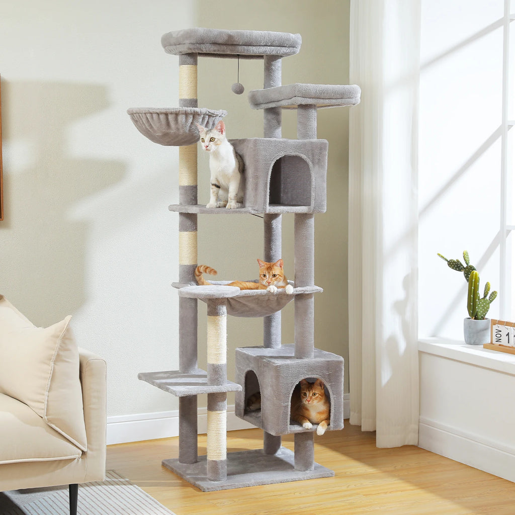 Multi-Level Plush Cat Tree & Condo — product view 5