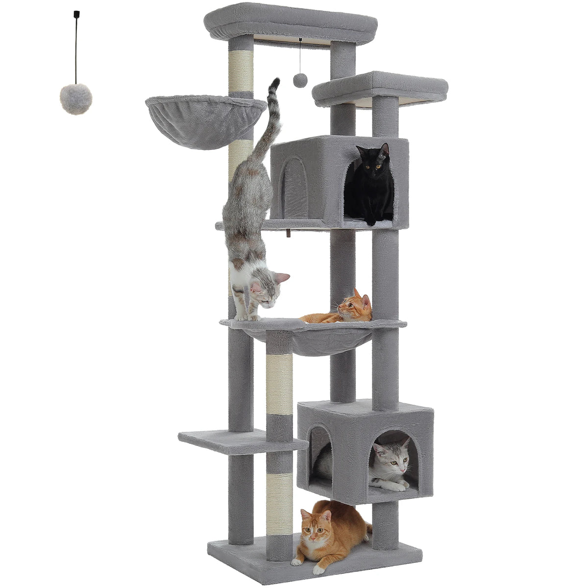 Multi-Level Plush Cat Tree & Condo — product view 18